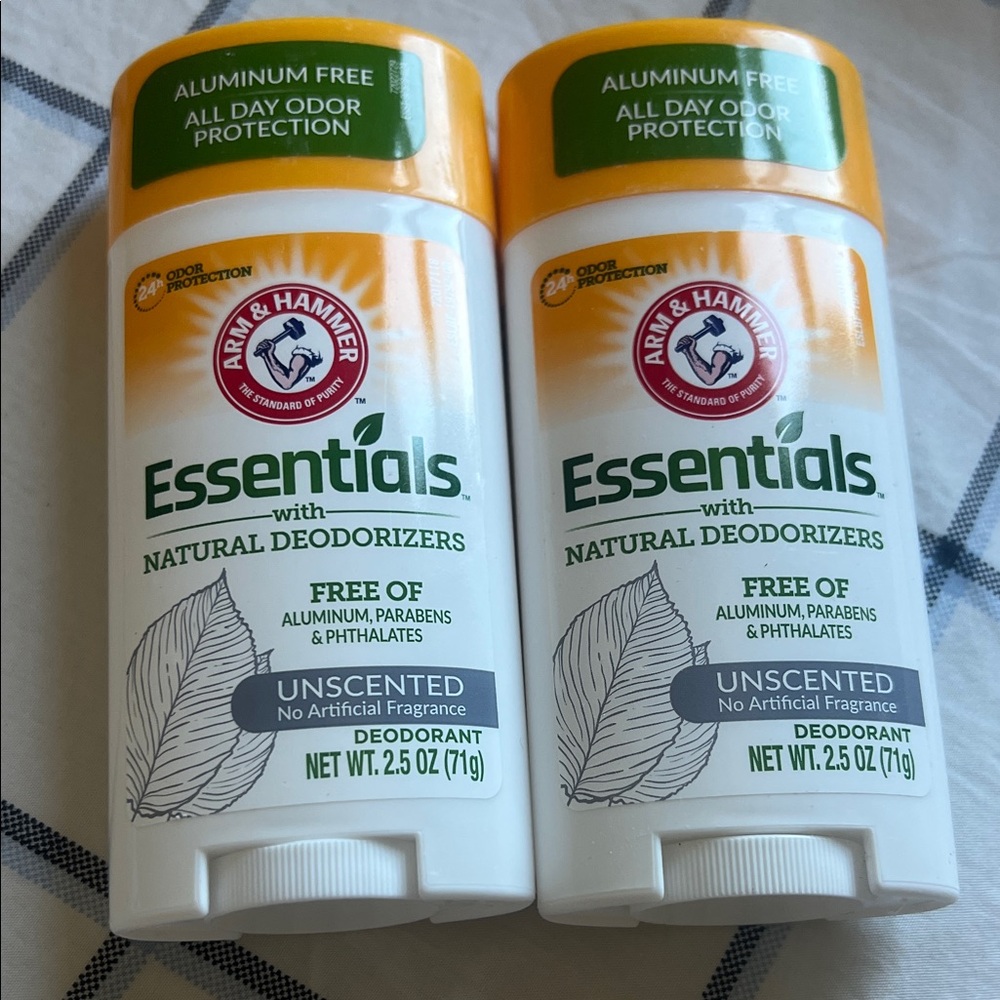 2 pack - Arm & Hammer Essentials Unscented Deodorant - White